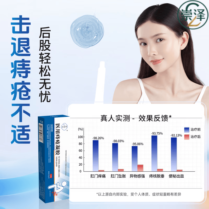 今士健舒纪元小白管医用痔疮凝胶消内外肉球出血肛裂痔疮膏便血内痔外痔 五盒巩固装【强效修复内外痔】买三贈二 【官方直售 京质保障】
