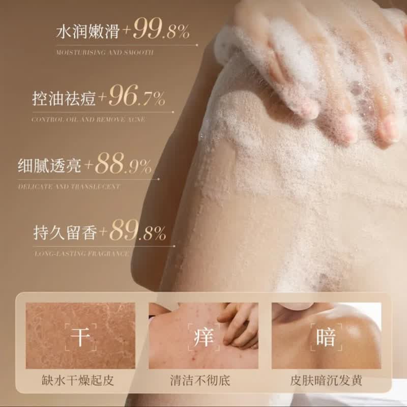 韩伦美羽377美白沐浴露持久留香烟酰胺控油保湿舒缓沐浴乳男女官方正品 377美白沐浴露 300ml 1瓶