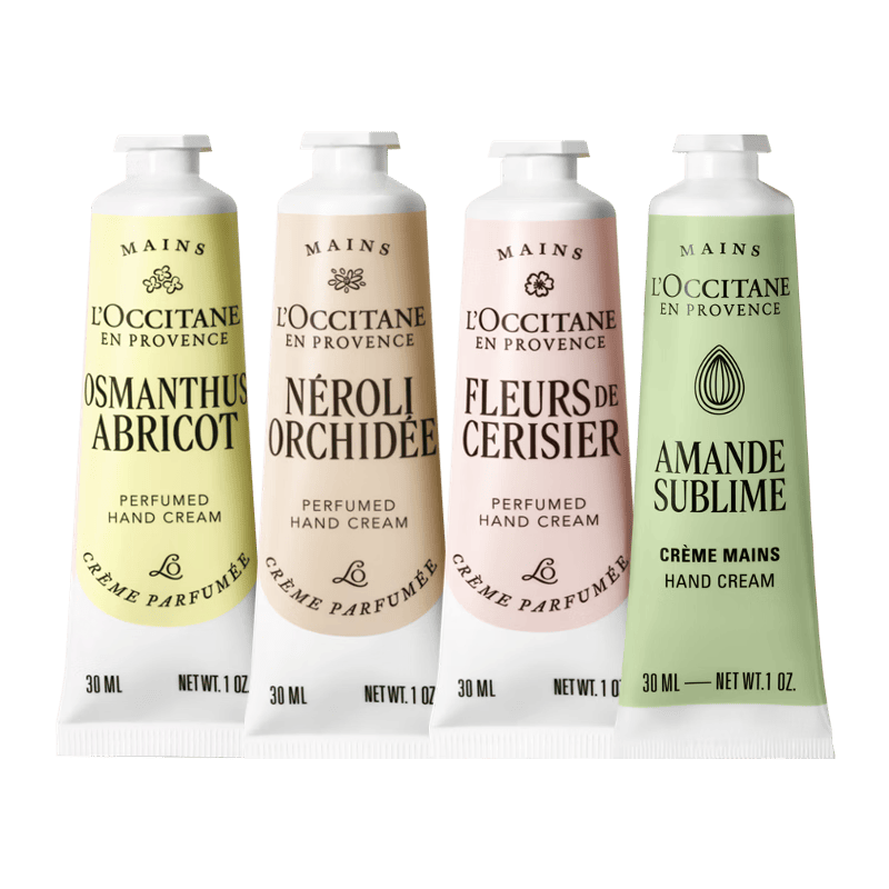 【准新品】欧舒丹护手霜礼盒长效保湿滋润4支装乳木果修护润肤留香伴手礼圣诞礼物  