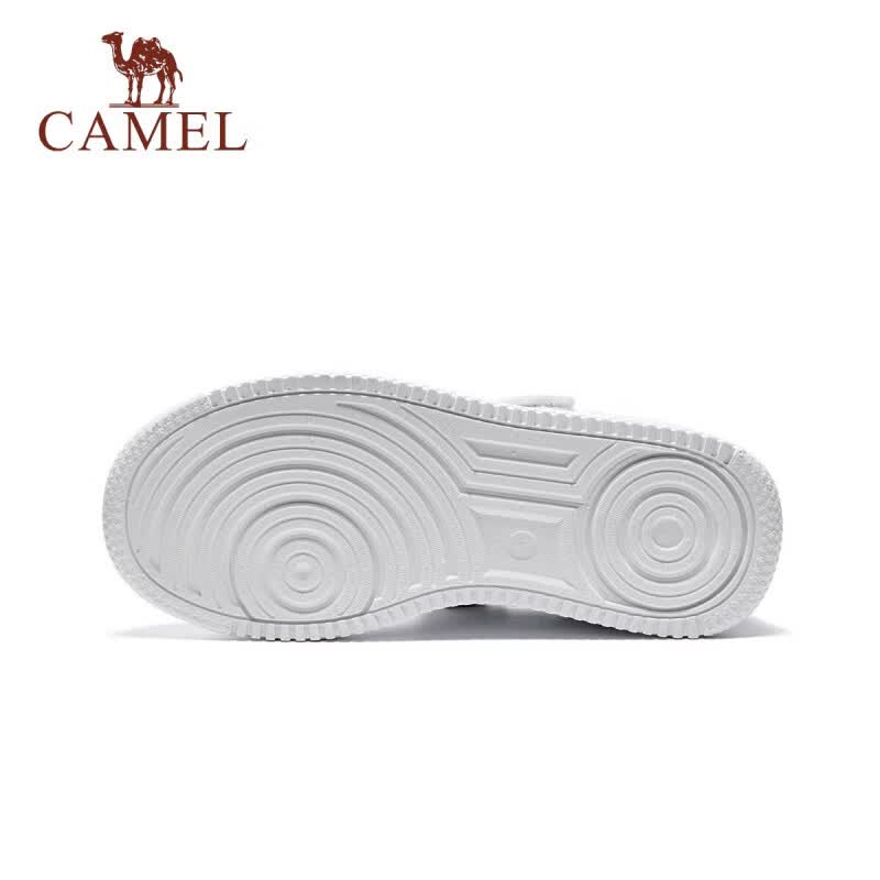 骆驼(CAMEL)儿童运动鞋小白鞋上学透气耐磨休闲鞋跑步鞋童鞋中大童男女童 白色 37
