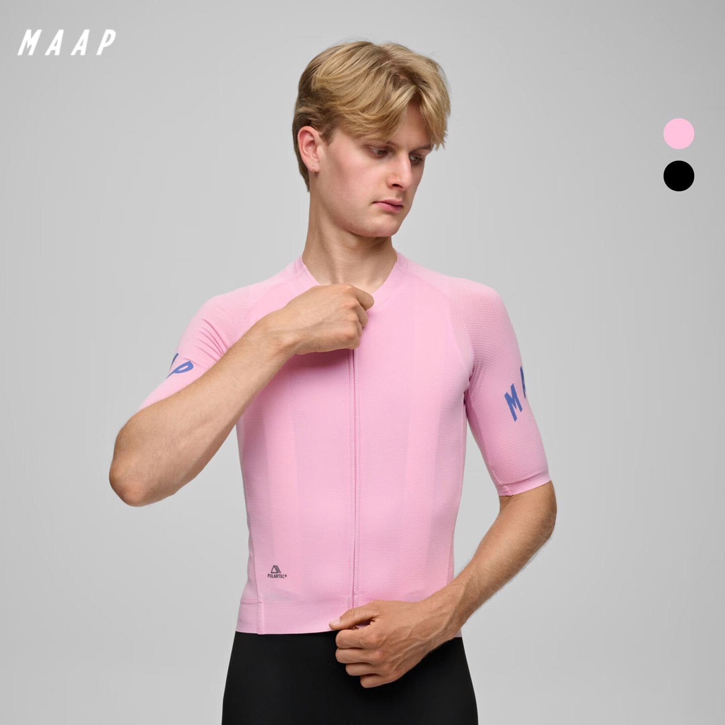 MAAP【新品】 男士 Apex Aeon 系列短袖拉力骑行服拉链口袋多储物 云雾粉 XS