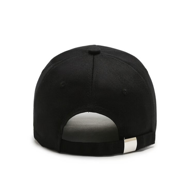 MLBNY棒球帽男士刺绣MY硬顶大头围帽子女春秋户外旅游登山遮阳鸭舌帽夏 黑色绣金字 均码 可调节