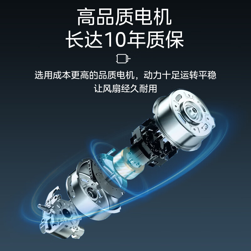 美的电风扇家用风扇落地扇 大风力客厅卧室宿舍工业车间大风量 循环自然风 【黑色】30cm扇叶