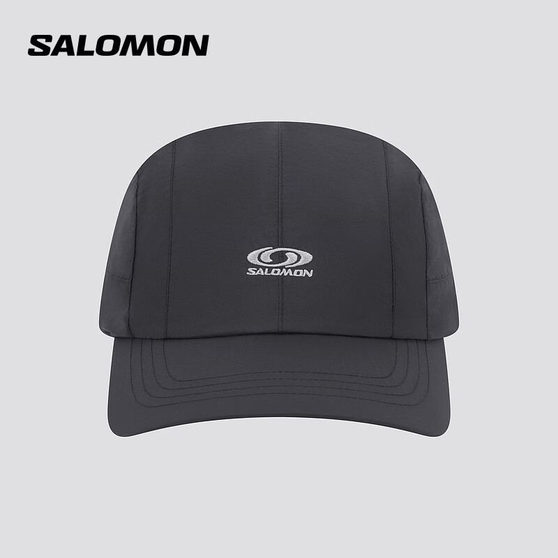 萨洛蒙（Salomon）男女款 户外运动潮流休闲舒适透气遮阳帽子 LINK GRID BALL CAP 黑色 D00787 均码