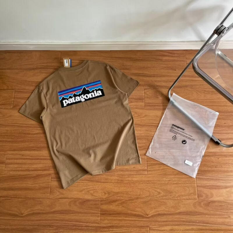 品质天花板PATA巴塔P-6T恤男女情侣环保OrganicT-Shirt短袖 卡其色 3XL