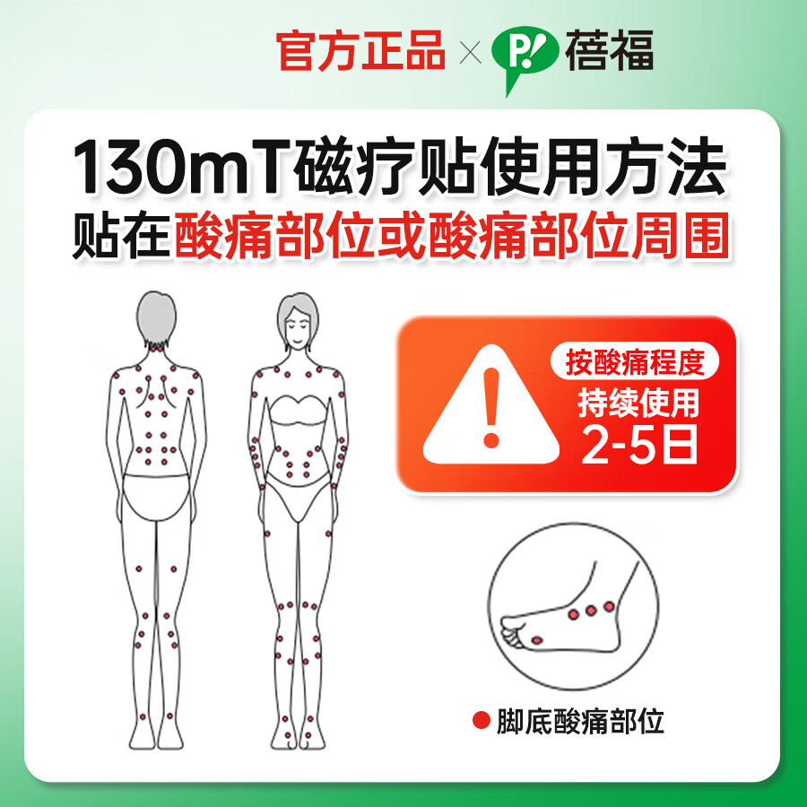 蓓福PIP磁力贴 磁疗贴 磁贴 颈椎贴神器130MT  缓解肩颈酸痛 官方正品 蓓福30粒装