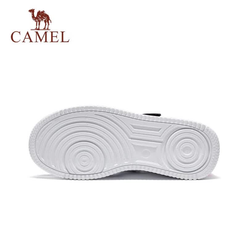 骆驼（CAMEL）儿童运动鞋小白鞋上学透气耐磨休闲鞋跑步鞋童鞋中大童男女童 白/金 35