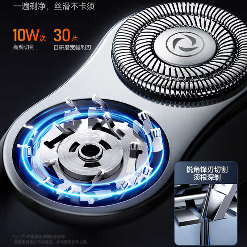 GROOUZ德国品牌2026新款剃须刀男士电动刮胡刀胡须刀全身水洗迷你旅行便携送男友父亲520情人节生日礼物 耀石黑【NEW FLAGSHIP MODEL】