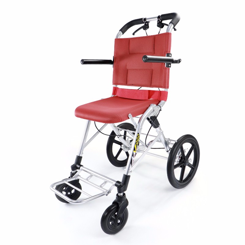 日本松永（MATSUNAGA）和美德松永轮椅轻便轮椅车MV888航太铝合金便携折叠日本老人旅行轮椅车 MV888