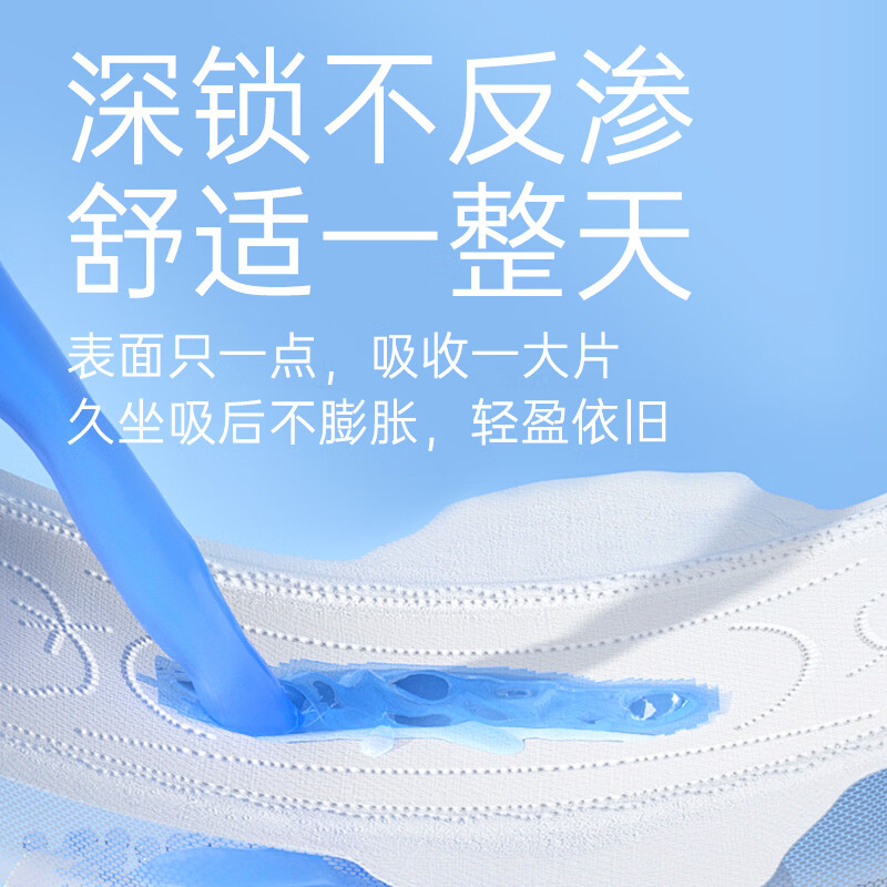 软风研究社护围系卫生巾超薄防漏干爽透气超高护围瞬吸不返渗日夜组合姨妈巾 棉柔 245mm 50片