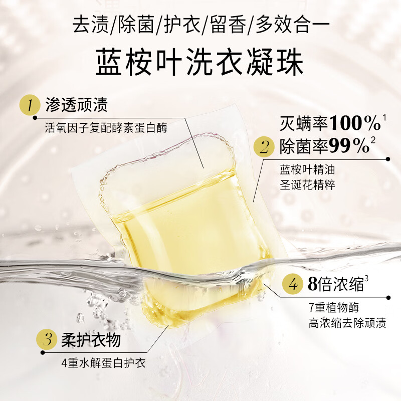 绽家(LYCOCELLE)绽家洗衣凝珠单腔 桂花清酒+花梨白檀 10颗*10袋