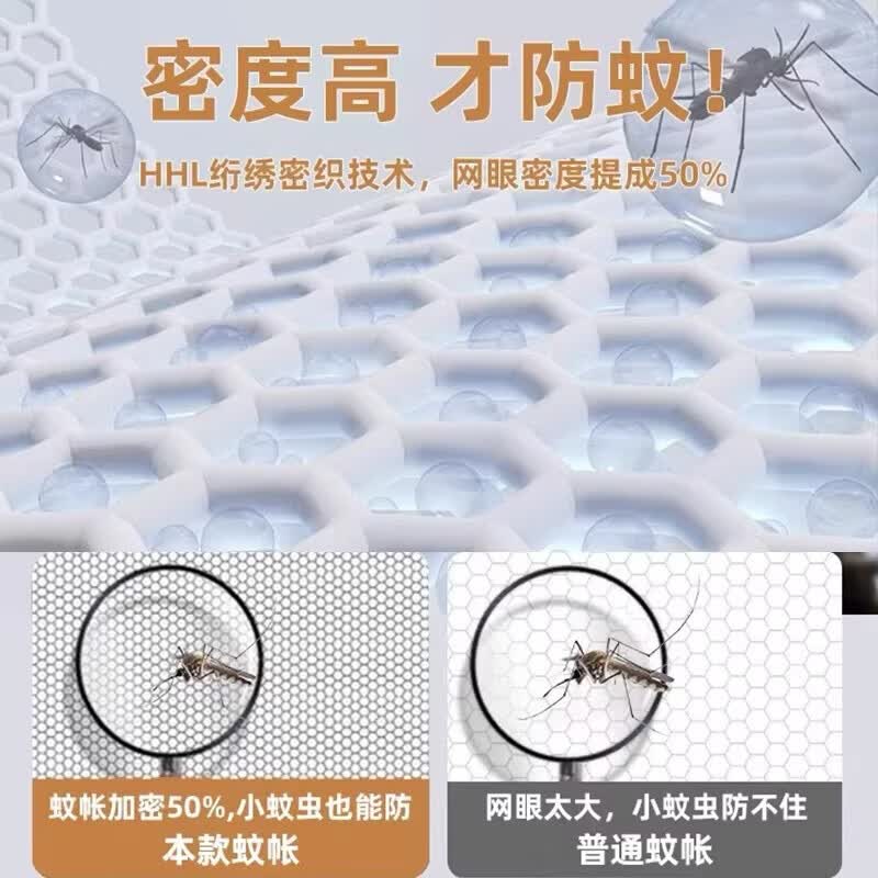 雅鹿蒙古包蚊帐1.8x2米家用一体式免安装防摔儿童婴儿1.5米蚊帐可折叠 大顶加密灰【A类帐纱 网眼加密】 180*200cm【一丢即开·无需安装】