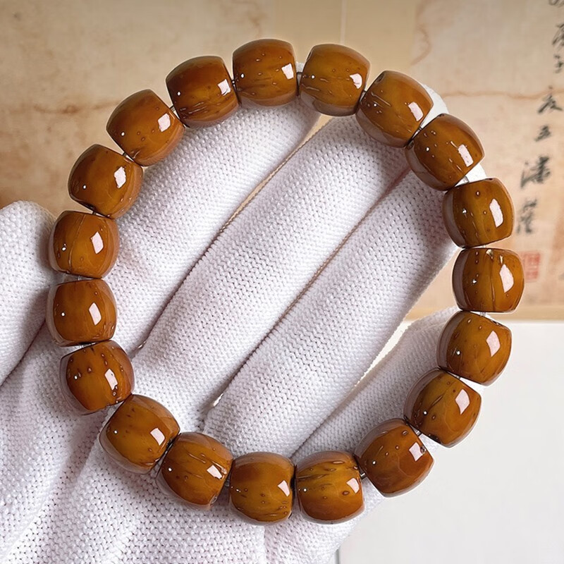 珠佩丽紫金鼠光珠稀有直切紫金色鼠菩提手串男光珠文玩实心原籽绕指柔