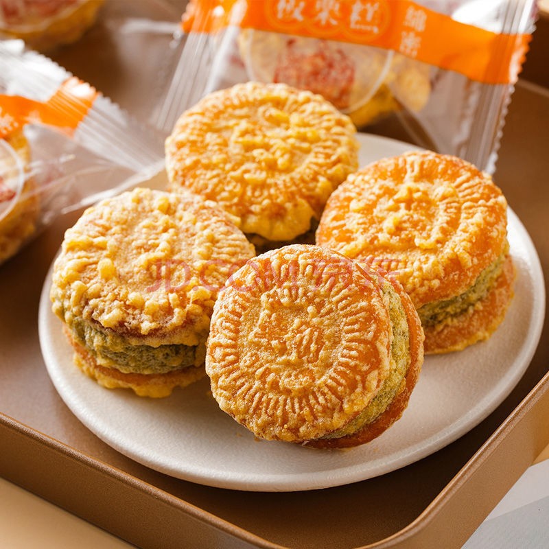 亲丰 传统绿豆糕老式板栗酥皮绿豆饼整箱 20包