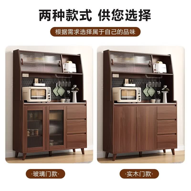 溥畔餐边柜高柜靠墙一体储物柜风餐厅碗柜橱柜客厅茶水柜酒柜 [定制尺寸联系客服]
