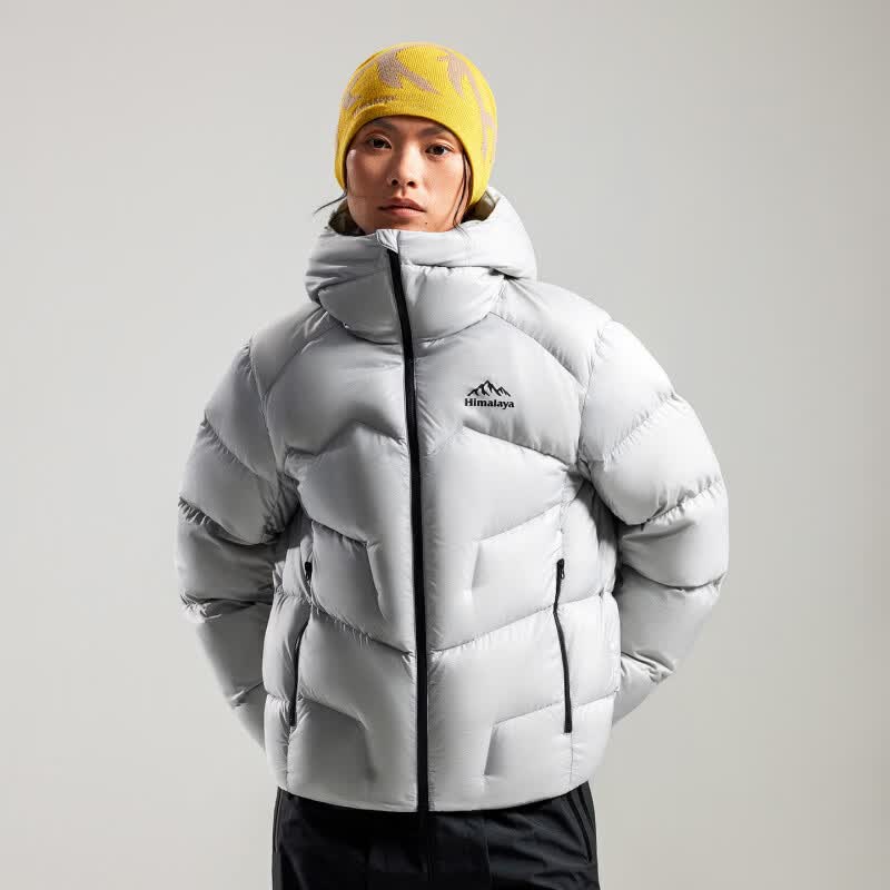 喜马拉雅【玉龙】羽绒服800蓬拒水鹅绒保暖户外雪山攀登外套男女 太空灰，男女同款，A35CR28357 2XL
