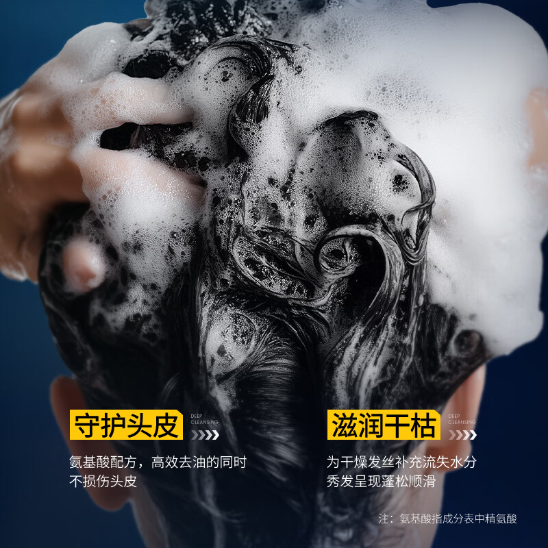 UROSE店出魅蓝香氛洁面洗发沐浴露三合一男士洗头洗脸洗澡巨留香超控油 2瓶