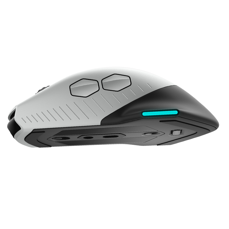 外星人（Alienware） AW610M 有线 / 无线鼠标 双模 游戏鼠标 （350小时长续航 16000DPI ）鼠标 白色
