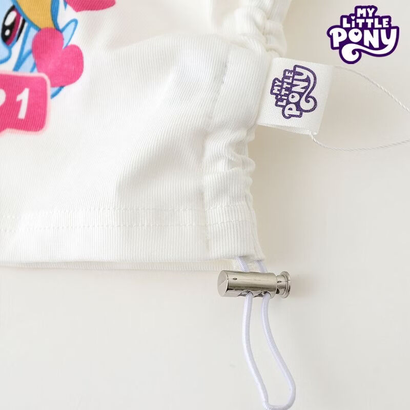 小马宝莉(MY LITTLE PONY)女童套装2026夏季新款工装裤子女孩休闲恤两件套装 粉色工装裤套装 110 110码 建议95-105cm