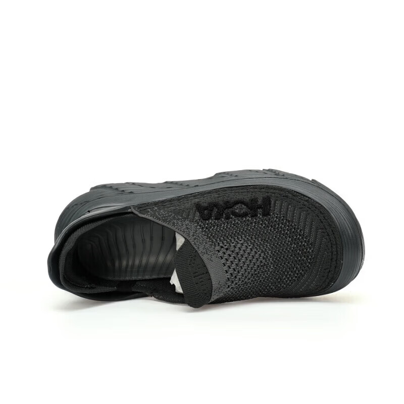 HOKA HOKA FOOT男女同款 Restore TC 织物透气户外轻量徒步运动鞋一脚蹬休闲鞋 针织酒红碳黑1169090 45