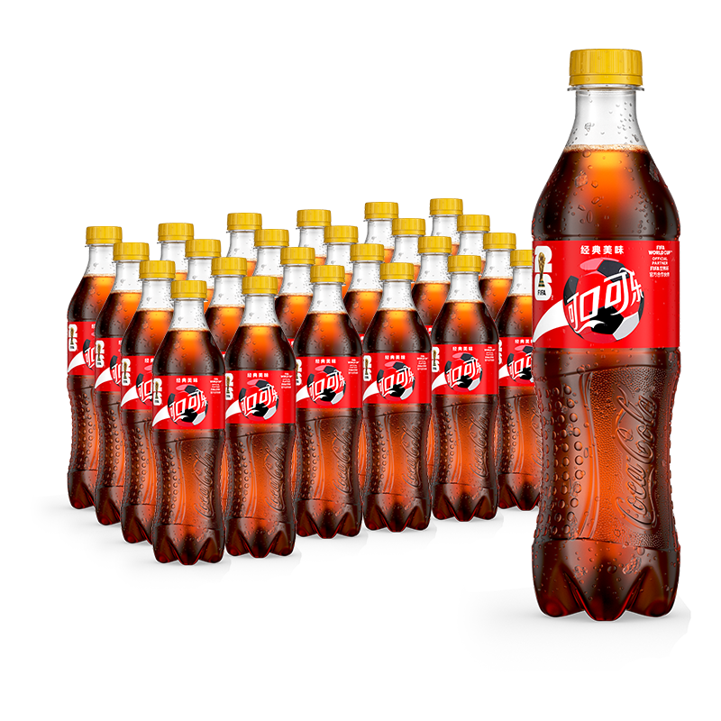 可口可乐（Coca-Cola）Coca-Cola 碳酸饮料 500ml*24瓶 新老包装随机发货