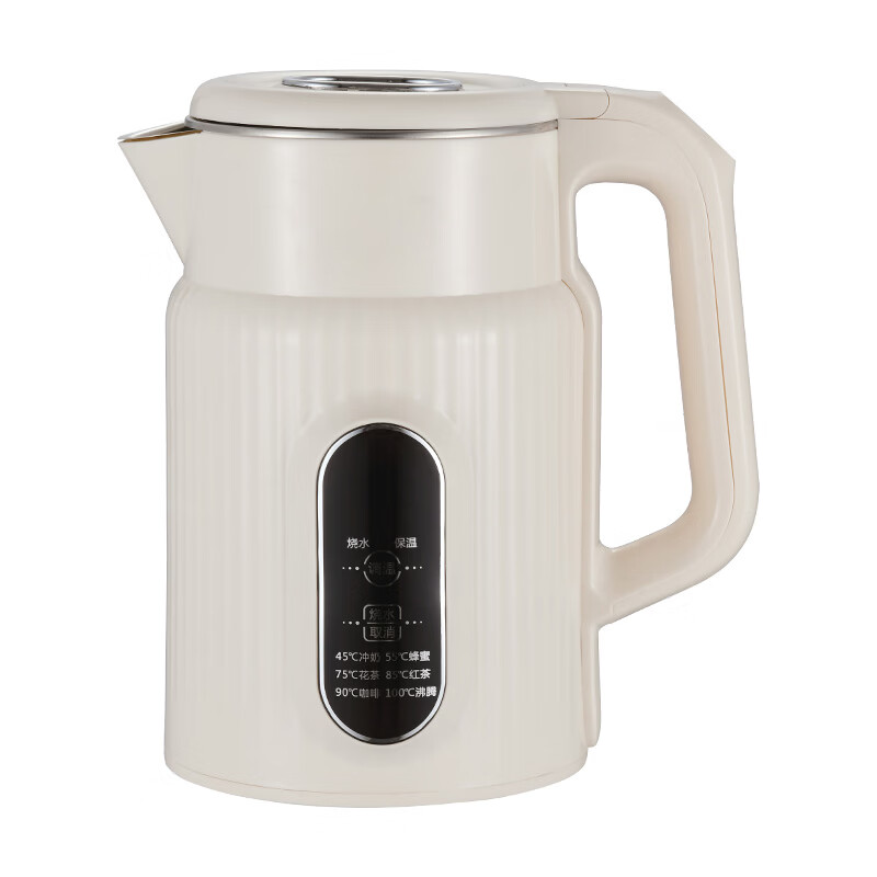 KITCHOICE智能数显电热水壶家用304不锈钢烧水壶大容量控温恒温电水壶6段温控泡奶热水壶咖啡热水壶 2.5L 【304食品级不锈钢】2.5L-6段控温