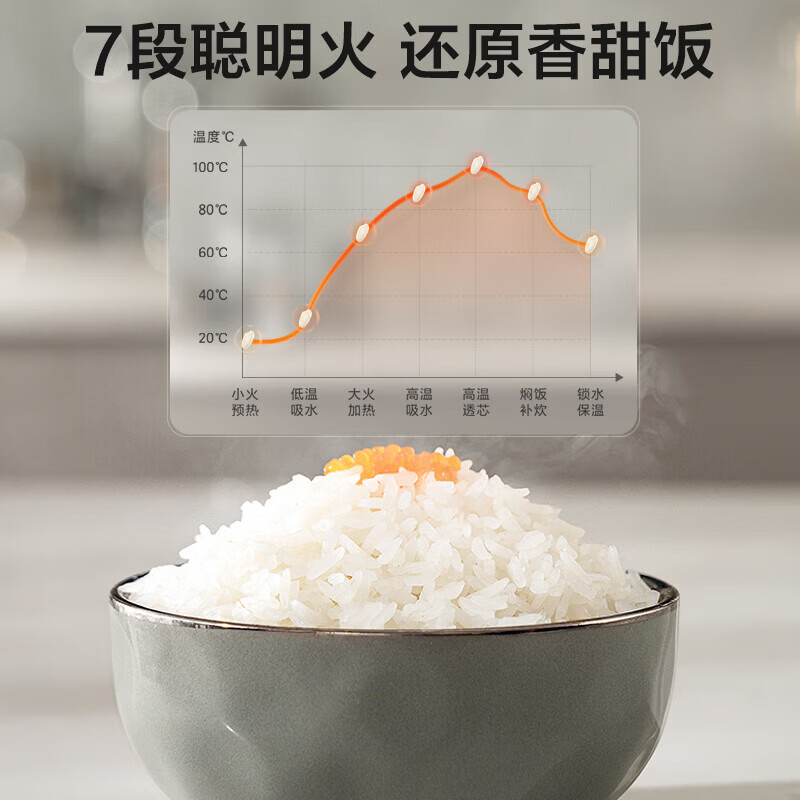 苏泊尔（SUPOR）【2026新品】0涂层球釜电饭煲电饭锅5L家用5-8人智能预约多功能蒸煮一体316L不锈钢柴火饭杂粮饭 0涂层球釜 5L