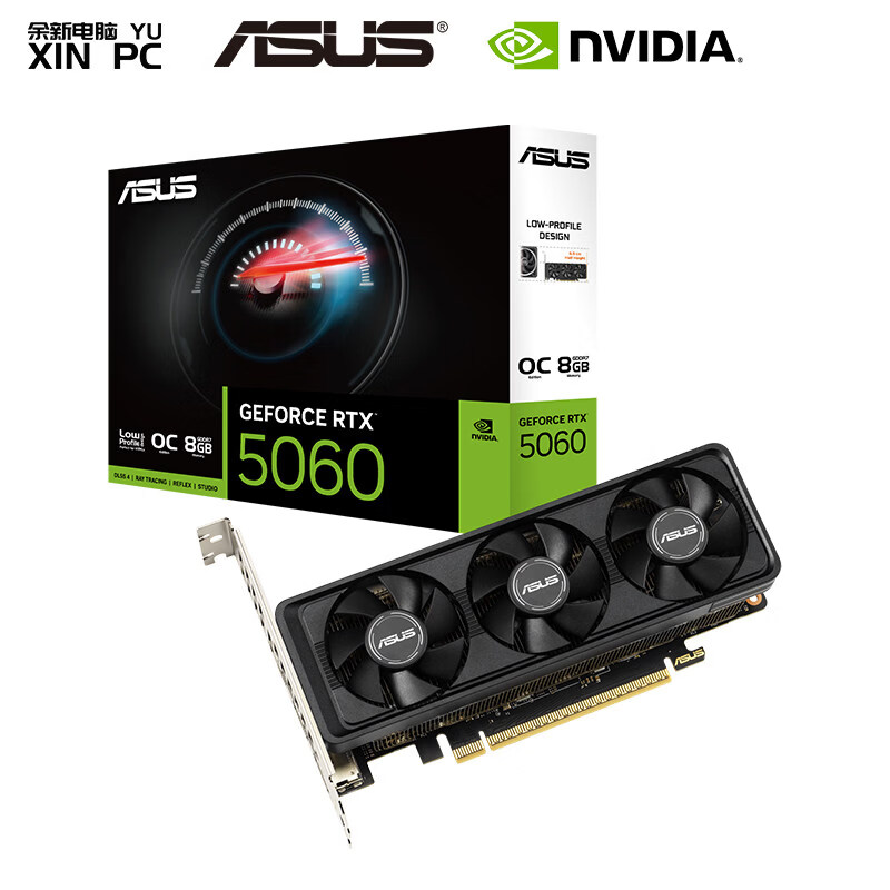 华硕（ASUS）/华硕 RTX5060-O8G-LP-BRK半高刀卡迷你小卡工控机显卡游戏 8GB