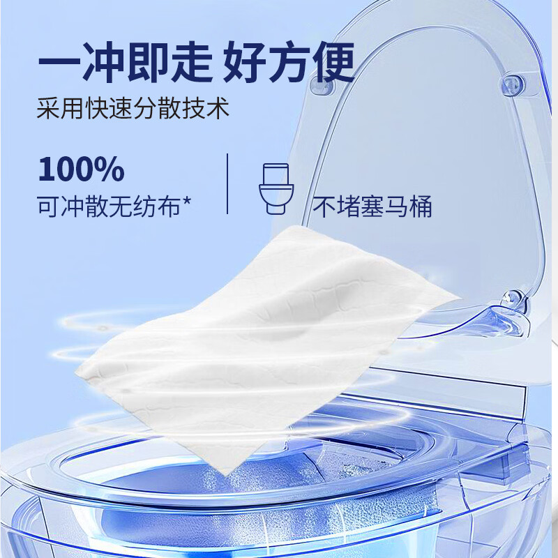 益宝纯水芦荟湿厕纸纸巾洁厕婴儿湿巾卫生纸孕妇厕所婴儿擦屁屁用 芦荟湿厕纸 80抽*4包