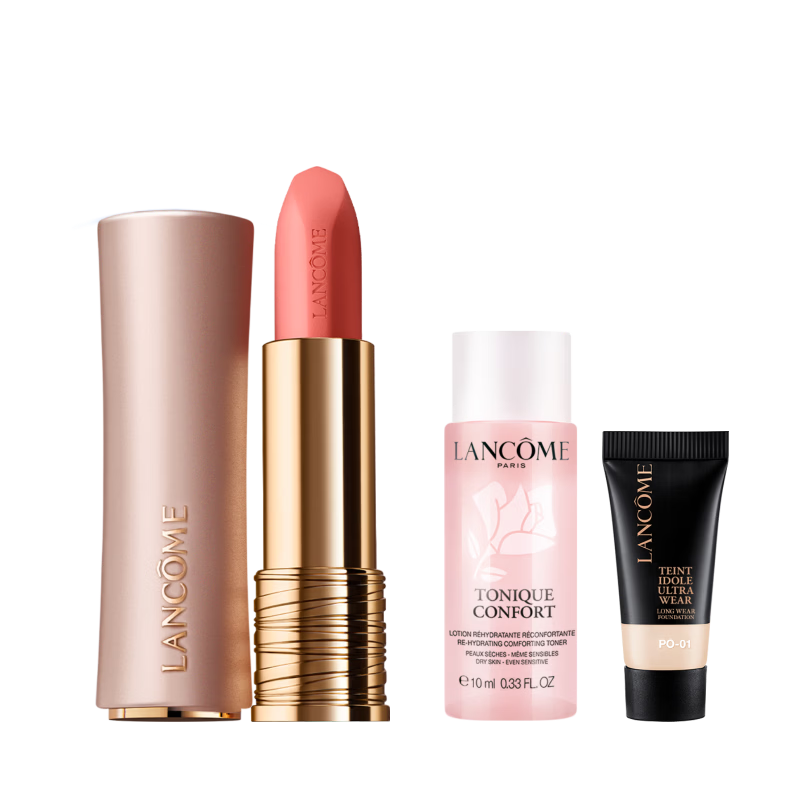 兰蔻新菁纯粉金管#242本色裸唇膏口红哑光显气色化妆品礼盒生日礼物