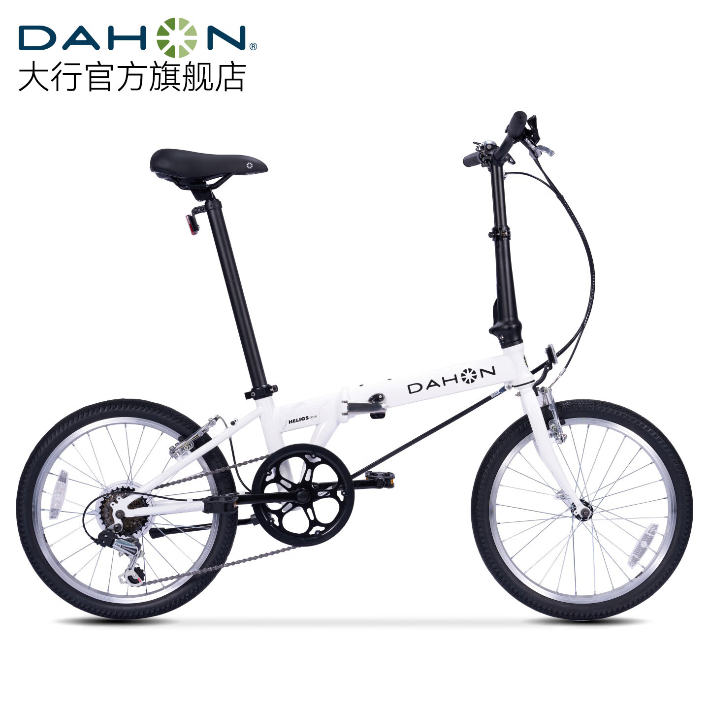 大行（DAHON）D6经典折叠自行车20英寸6速折叠车成人男女士学生折叠单车KBC061 白色