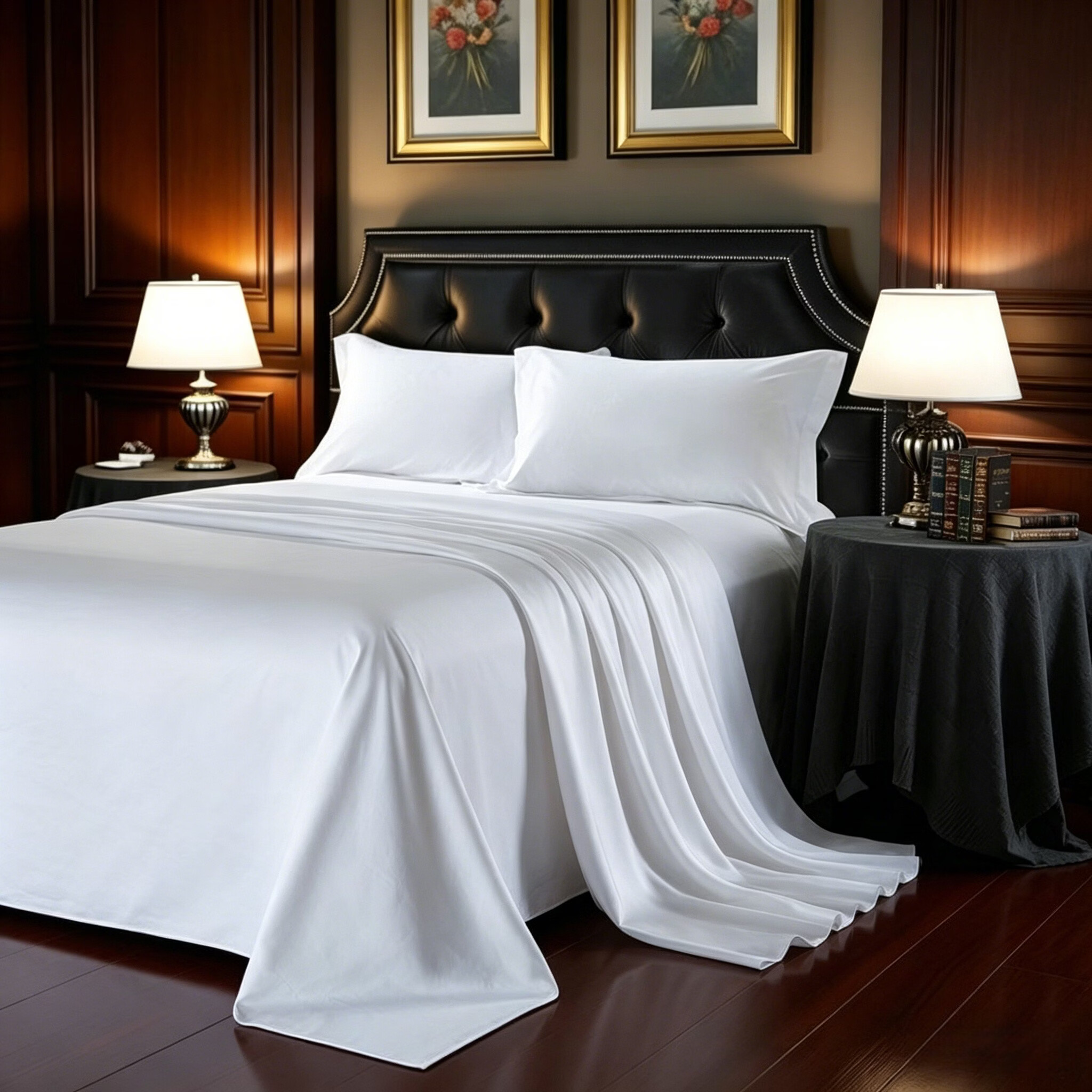 DAWNWEAVE埃及棉贡缎白色床单星级酒店宾馆60*60S床单单件纯棉加厚定制LOGO 全棉贡缎白色床单 60支 （星级酒店） 1.5米床床单 240cm*280cm 京东折扣/优惠券