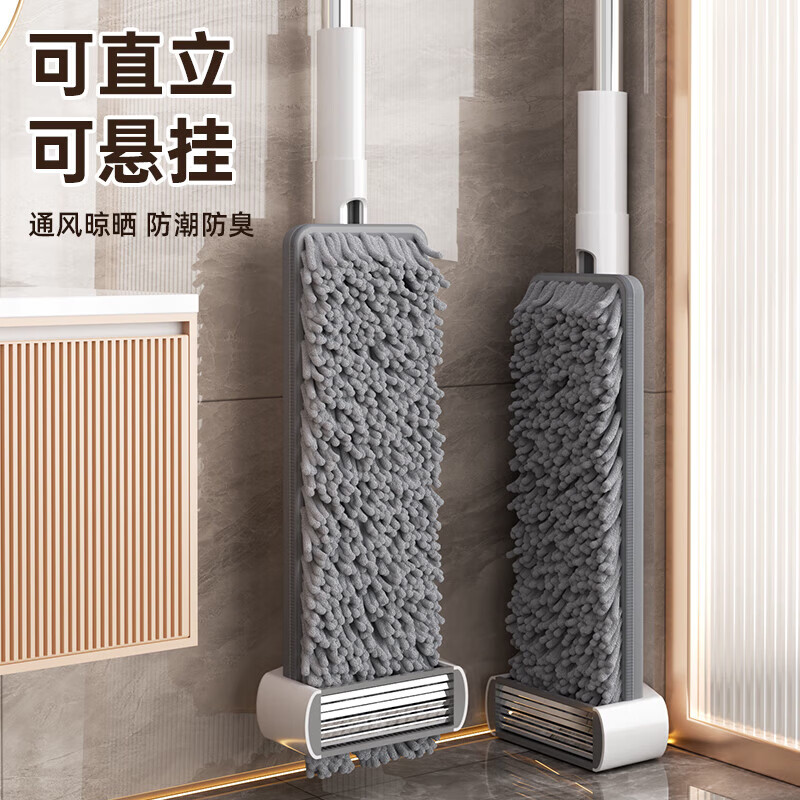 暖居拖把家用一拖净免手洗2026平板拖把带桶一套吸水旋转拖把刮水一体 【牢固耐用】全包裹雪尼尔拖把 【家用基础装】42CM拖把+2块替换布