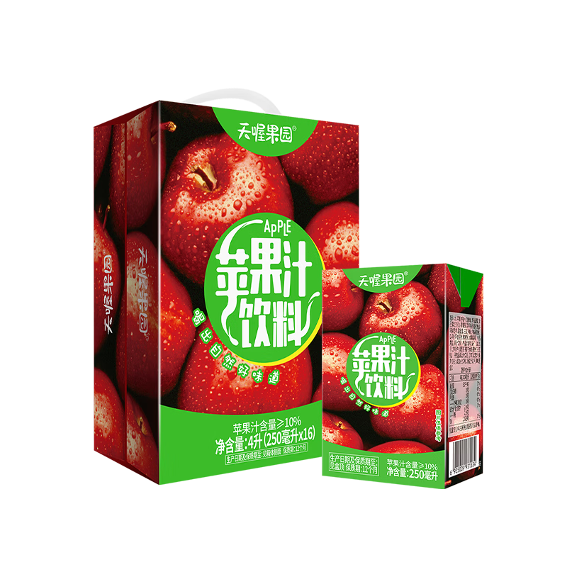 ��� ƻ��֭250ml*16������װ �����й�֭��ζ����С����Я��Ʒ 20.9Ԫ