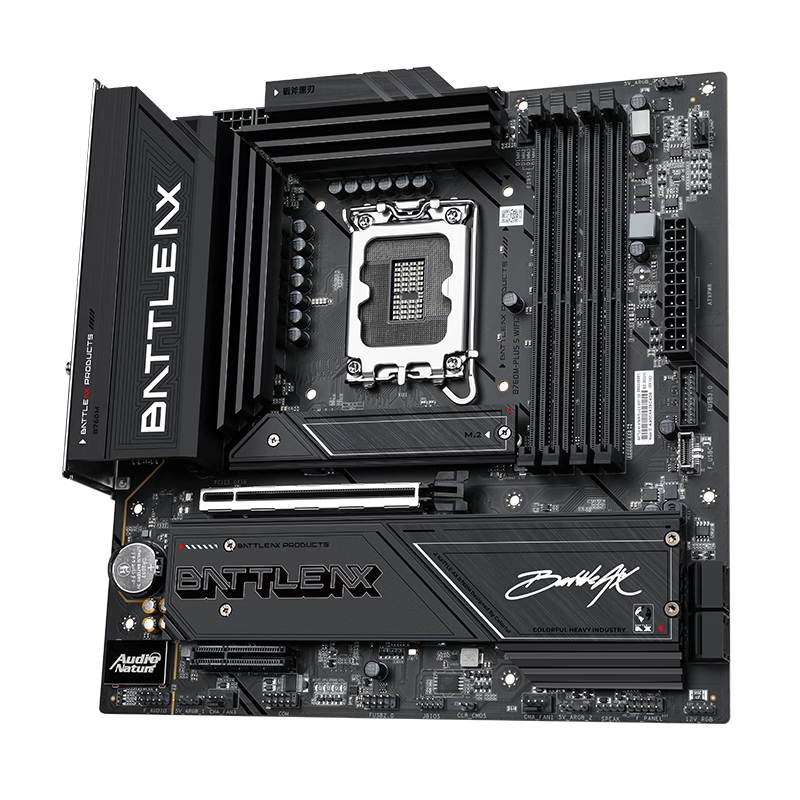 七彩虹（Colorful）BATTLE-AX B760M-PLUS S WIFI7 V20 超级黑刃D4主板14490F/14600KF/14700KF(Intel B760/LGA 1700)