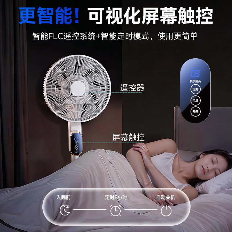 Niye【制冷落地扇TOP.1】电风扇落地扇摇头平面扇家用立式空气循环扇一级能效静音大风力客厅卧室宿舍 Ultra尊享丨机械款丨500m全屋冷循环