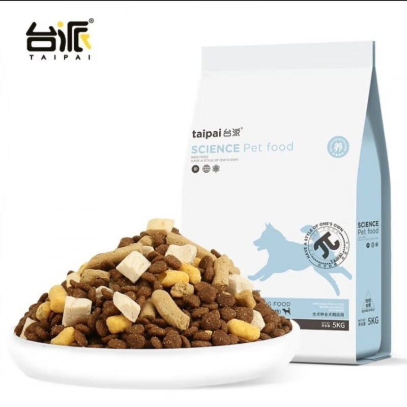 臺派（TAIPAI）凍干狗糧通用型10斤泰迪博美柯基比熊金毛小型犬幼犬成犬專用 凍干狗糧10斤通用型