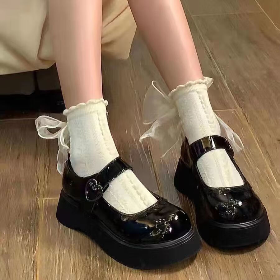 大头萝莉鞋jk小皮鞋女日系可爱学生ita公主萝莉鞋子配裙子厚底大头鞋
