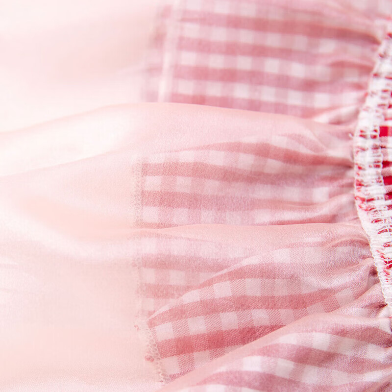 嘟嘟家【穿搭神器】女童裙帘儿童公主风配饰女孩超好看屁帘四季款红色款 奶油白 100