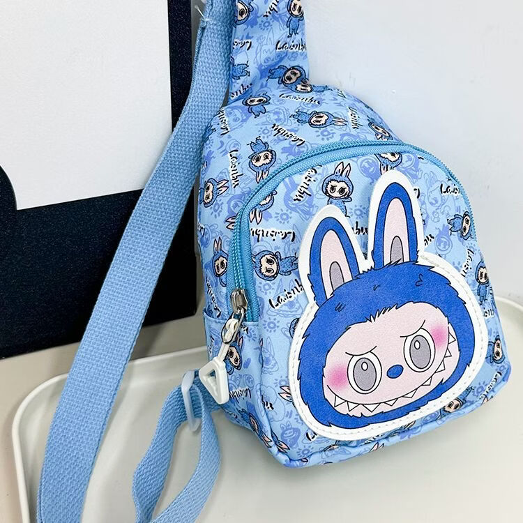 小红书同款AA 天蓝色 高18cm宽14cm厚7cm儿童胸包可爱