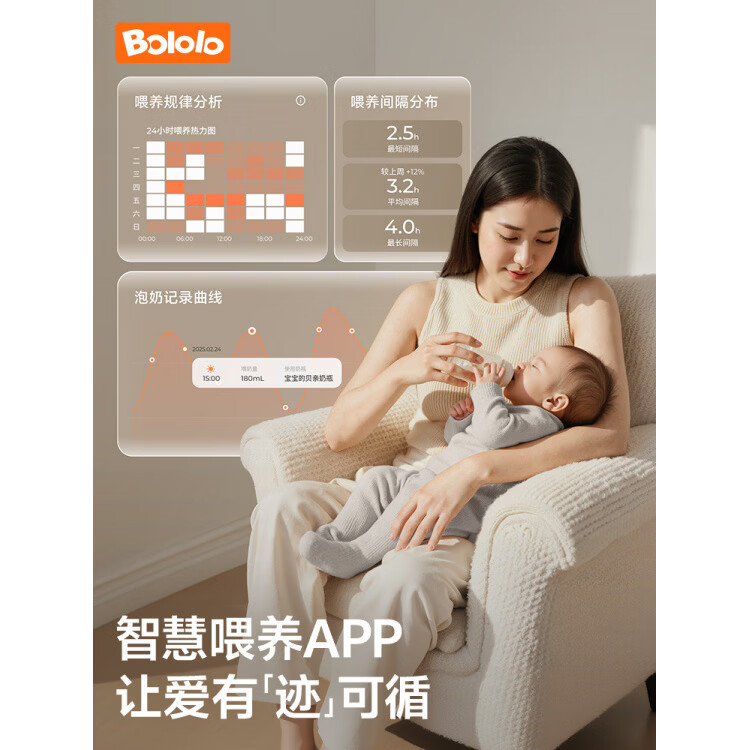 bololo「新」波咯咯智能泡奶机恒温壶婴儿专用电热水壶家用饮水机定量 0管路净水-APP智能喂养 2L