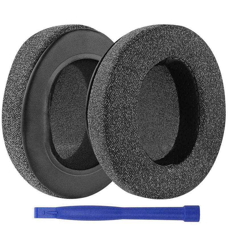 适用于Audio Technica铁三角ATH-MSR7 ATH-M50X ATH-M40X ATH-M20 深灰色一对/优质亚麻皮 赠安装工 铁三角ATH-MSR7 ATH-M50X ATH-M4