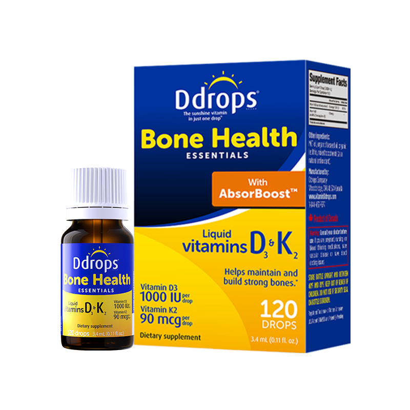 Ddrops ��׿˼ ά����D3�μ� 1000IU+K2 120�� 3.4ml 160.22Ԫ/������320.43Ԫ��