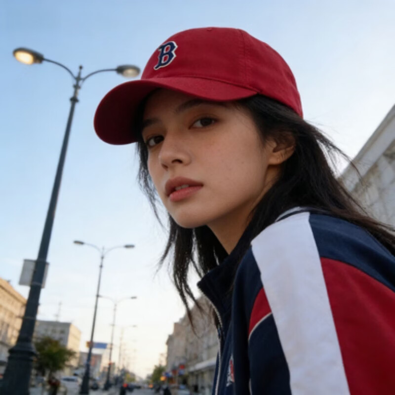 NY棒球帽男女同款小标咖色全封ny鸭舌帽字母刺绣遮阳帽子la百搭 封口蓝色ny 均码 手提袋