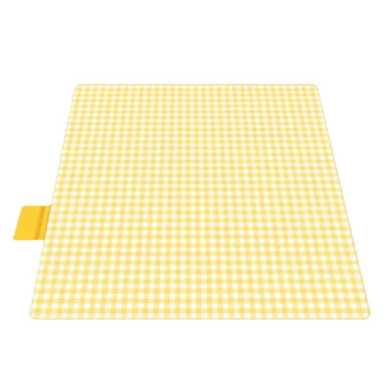 野餐垫垫加厚户外露营野餐装备防水便携春游郊游可折叠野餐布 黄色 长2米*宽2米