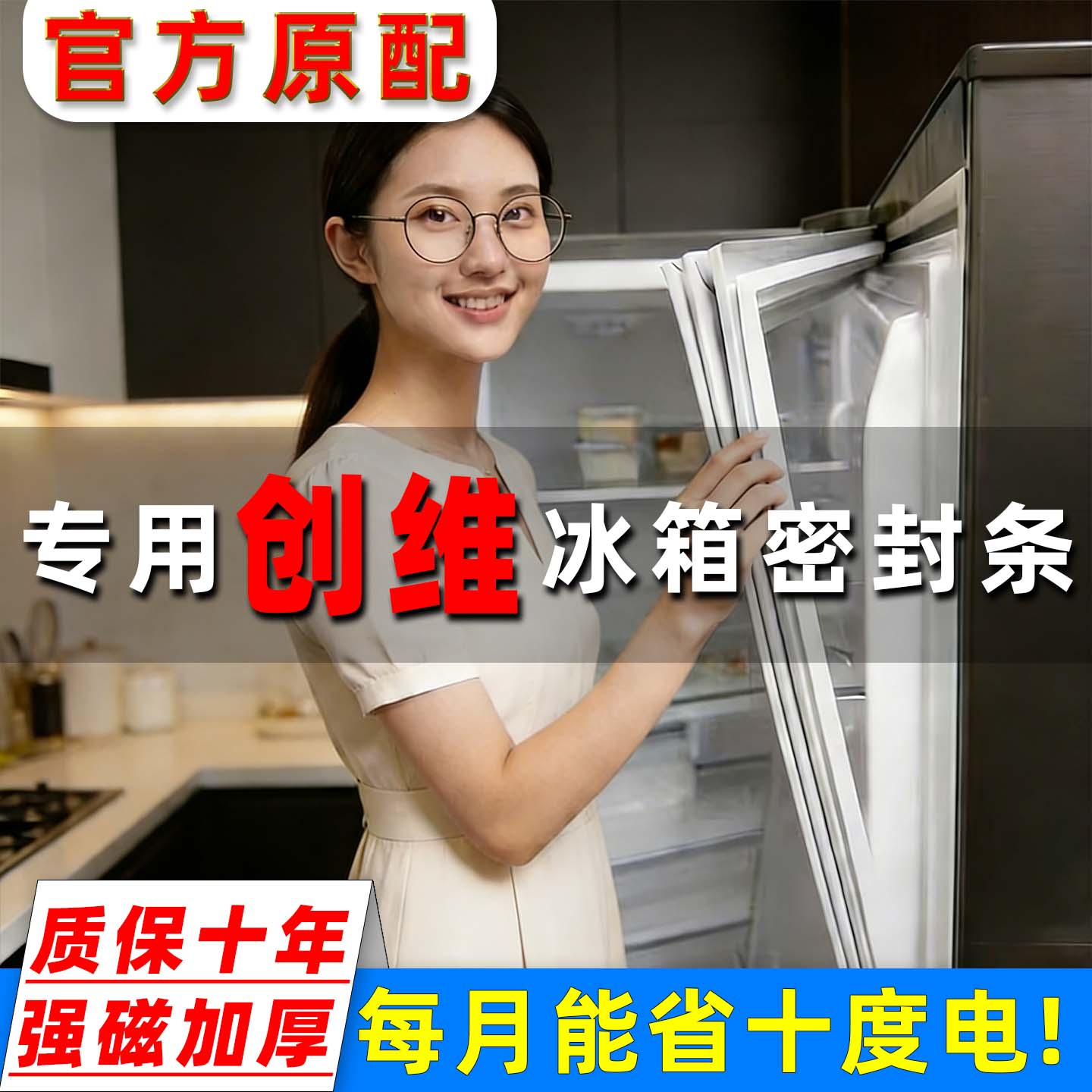 创维冰箱密封条门胶条原厂通用磁性门封条家用BCD吸力皮条冰柜盖密封圈上中下胶圈门缝条配件大全 老款【强磁升级】留言型号 京东折扣/优惠券