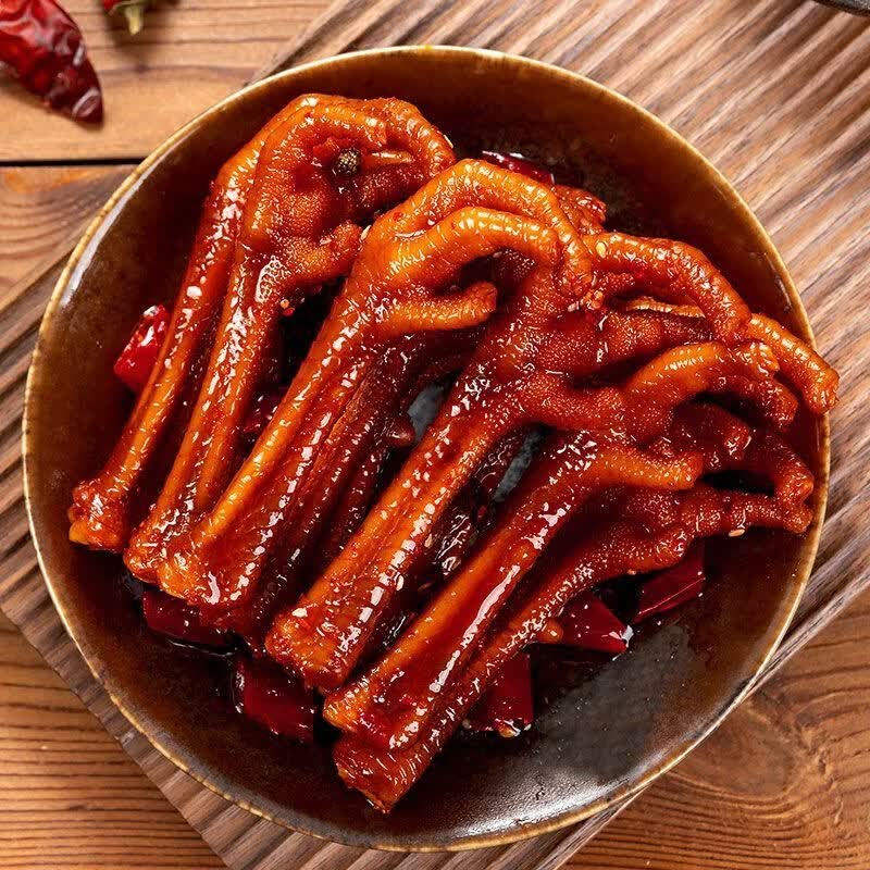 辜氏简餐定食大份鸭脖鸭锁骨鸡爪加热味道更美味江西南昌老字号特色 【爆辣】辜氏老鸡爪200克 30年南昌老字号非遗+南昌大学联合研发