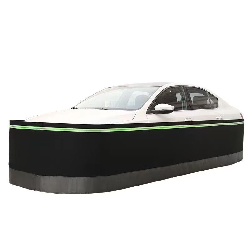 汽车防鼠围挡防划伤保护车漆防止老鼠进入发动机舱防鼠围栏 黑色缝制荧光条普通款【80厘米高 15米