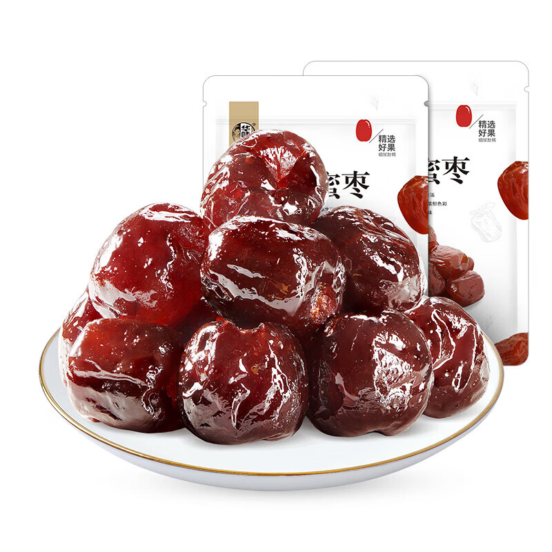 华味亨水晶蜜枣230g 无核阿胶枣独立包装去核红枣孕妇蜜饯果干休闲零食 230g水晶蜜枣*3袋