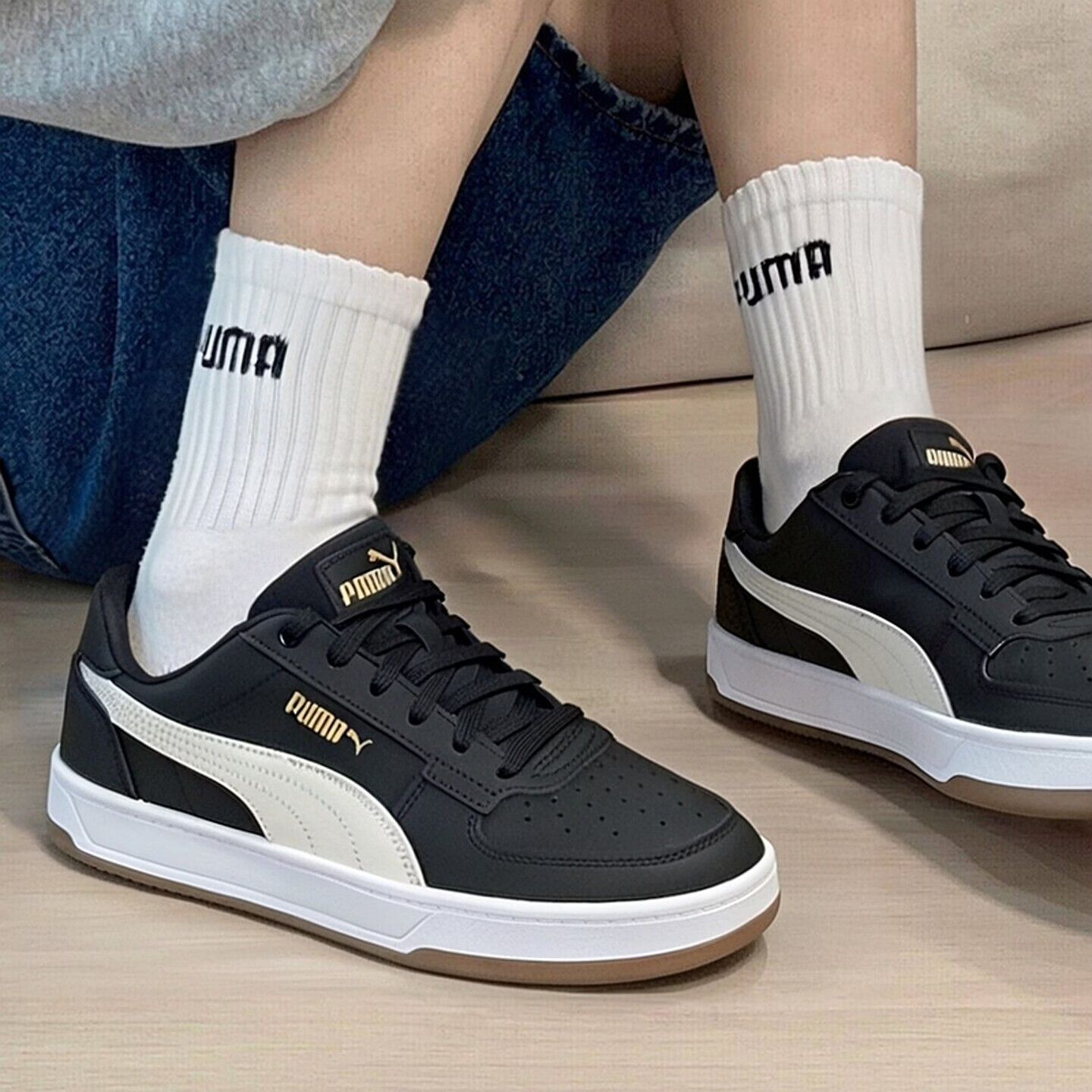 彪马(PUMA)女鞋男鞋26春季新款Caven 2休闲鞋轻便耐磨板鞋低帮复古运动鞋 394666-01/周年纪念款 /晒图退10 41 (265mm)